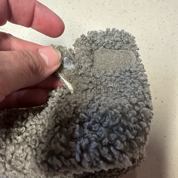 ZARA GREY DEEP PILED Velcro side strap unisex cottagecore bootie 6-9mths - Picture 5 of 10